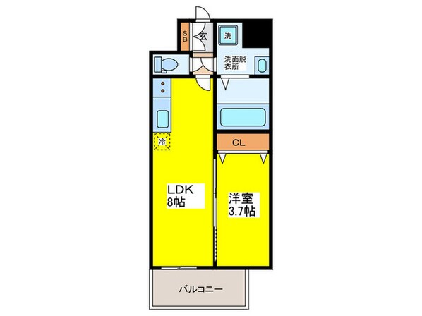 アプリーレ阿波座南の物件間取画像